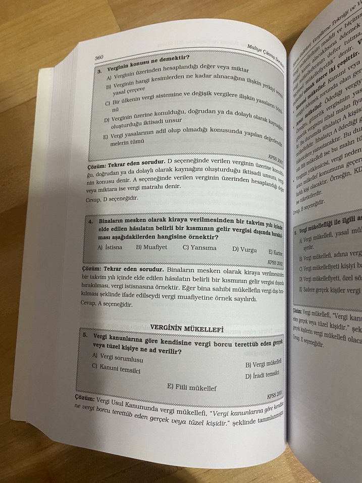 Maliye Çıkmış Sorular KPSS ve Kurum Sınavları - Görsel 3