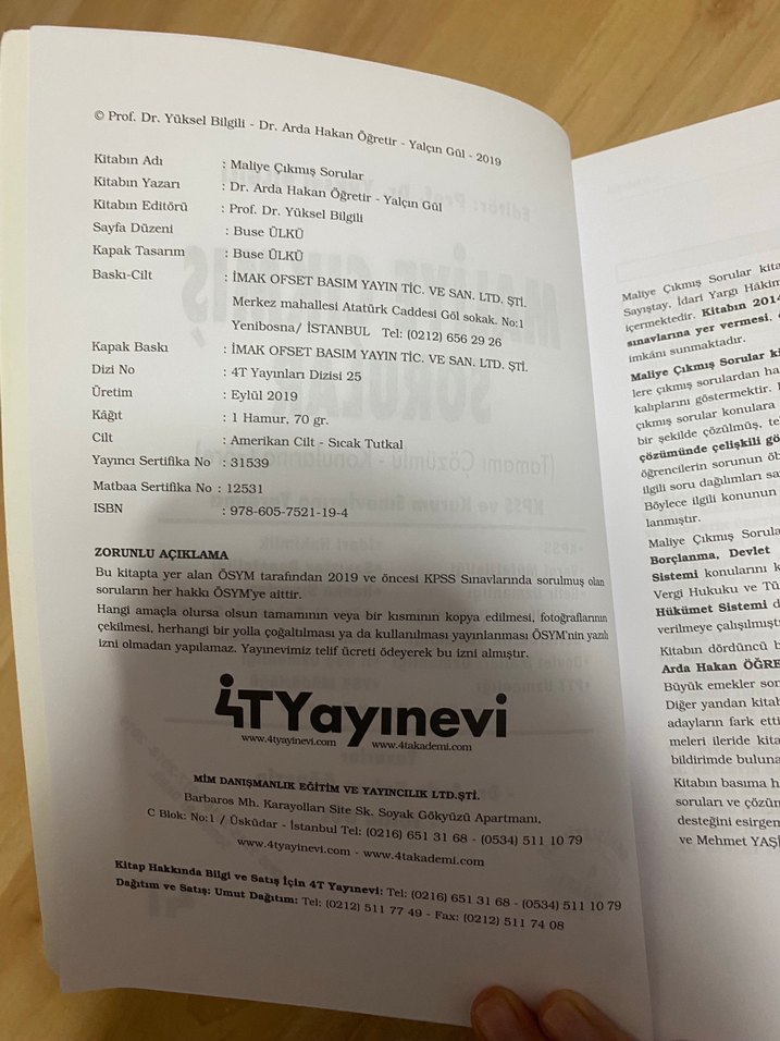 Maliye Çıkmış Sorular KPSS ve Kurum Sınavları - Görsel 4