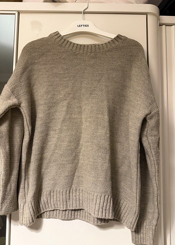 Trendyol & Milla Bej Oversize Triko Kazak