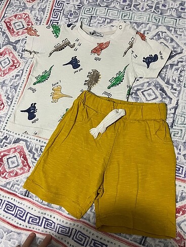LC Waikiki 2 yaş yazlık şortlu takım