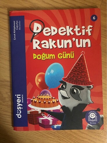 Dedektif Rakunun Doğum Günü hikaye kitabı