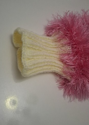 Pembe Tüylü banyo lifi - Görsel 3