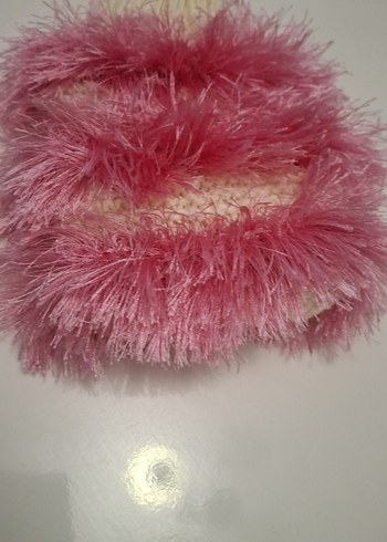 Pembe Tüylü banyo lifi - Görsel 2