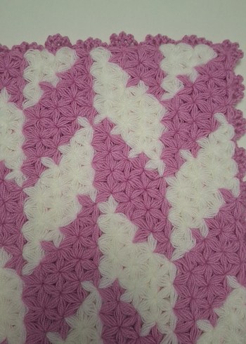 Pembe Beyaz Desenli Banyo lifi - Görsel 2