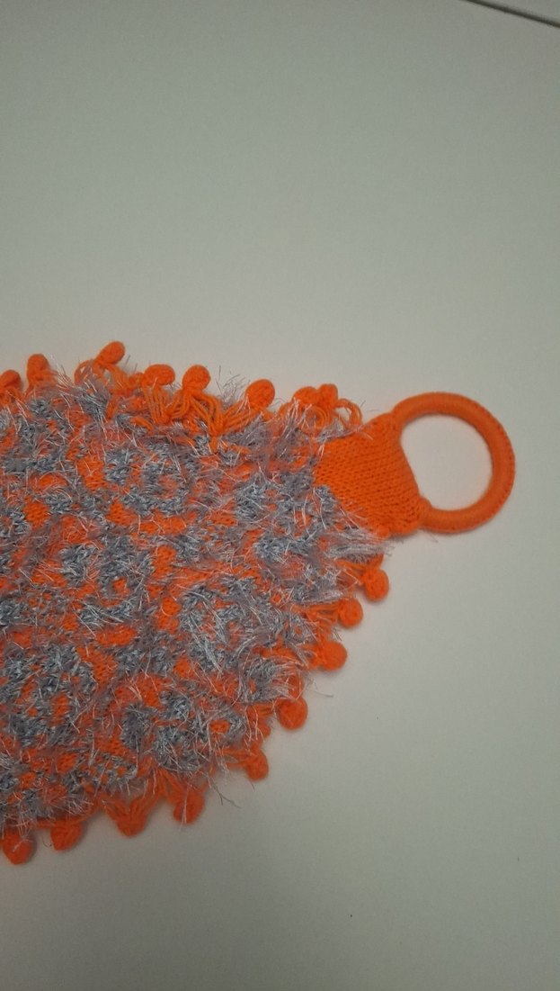 Turuncu ve Gri Banyo lifi - Görsel 2