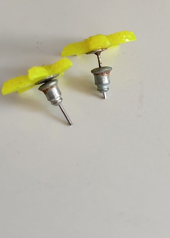 Beden sarı Renk Deniz Yıldızı Mini Küpe