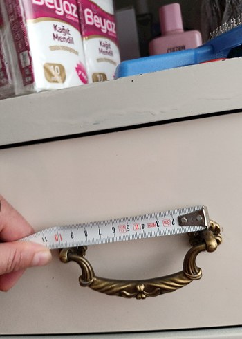 pirinç vintage görünümlü kulplar 9.5 cm - Görsel 3