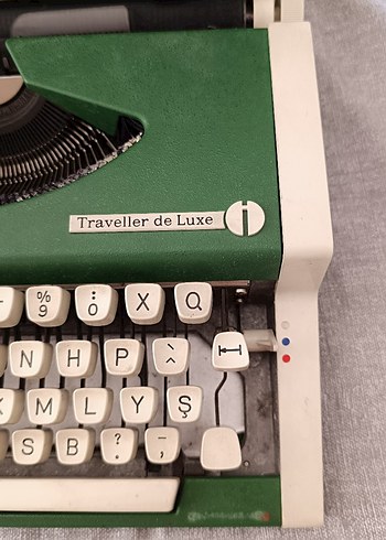 Retro Yeşil Olympia Daktilo - Görsel 6