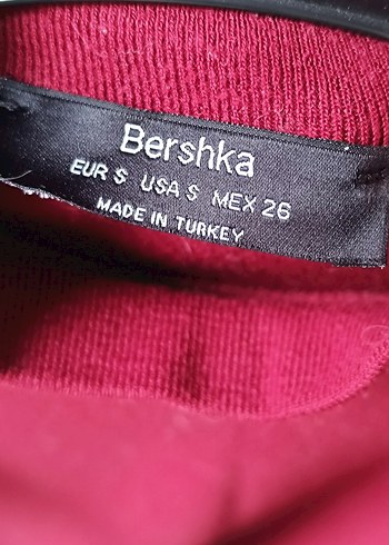 Bordo Uzun Kollu Midi Triko Elbise - Görsel 3