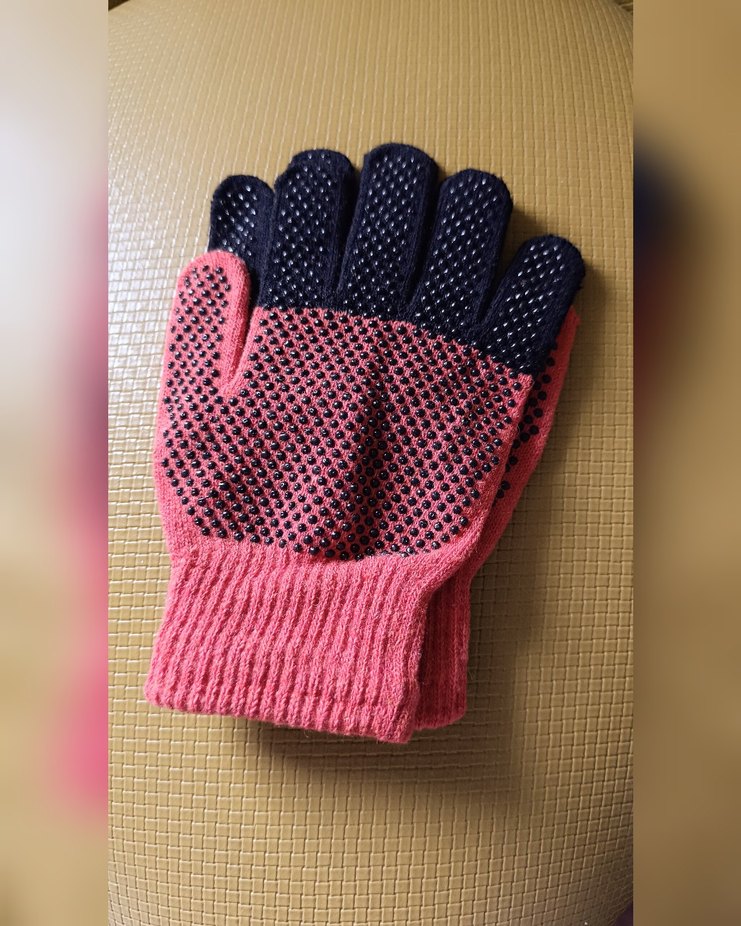 Japonya'dan Turuncu Siyah Kaymayı Önleyen Yün Eldiven - Görsel 3