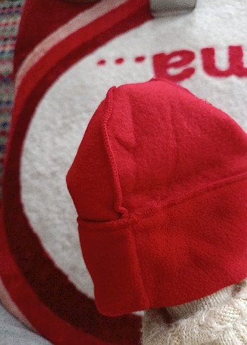 Kırmızı Kadın Polar Bere - Görsel 4