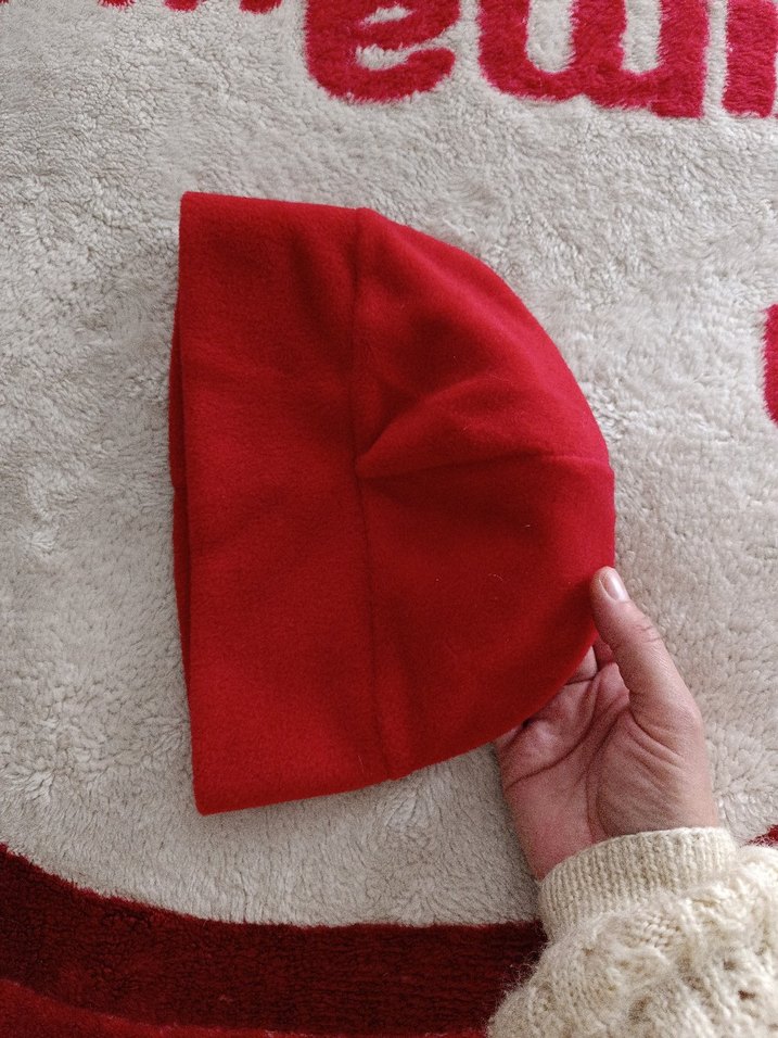 Kırmızı Kadın Polar Bere - Görsel 2