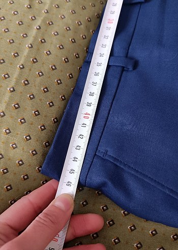 Crispino Mavi Regular Fit Pilili Erkek Ofis Pantolonu - Görsel 5