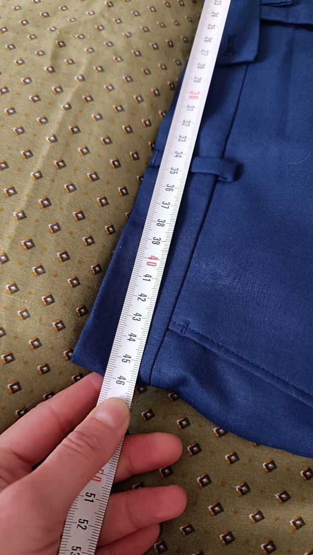 Crispino Mavi Regular Fit Pilili Erkek Ofis Pantolonu - Görsel 5