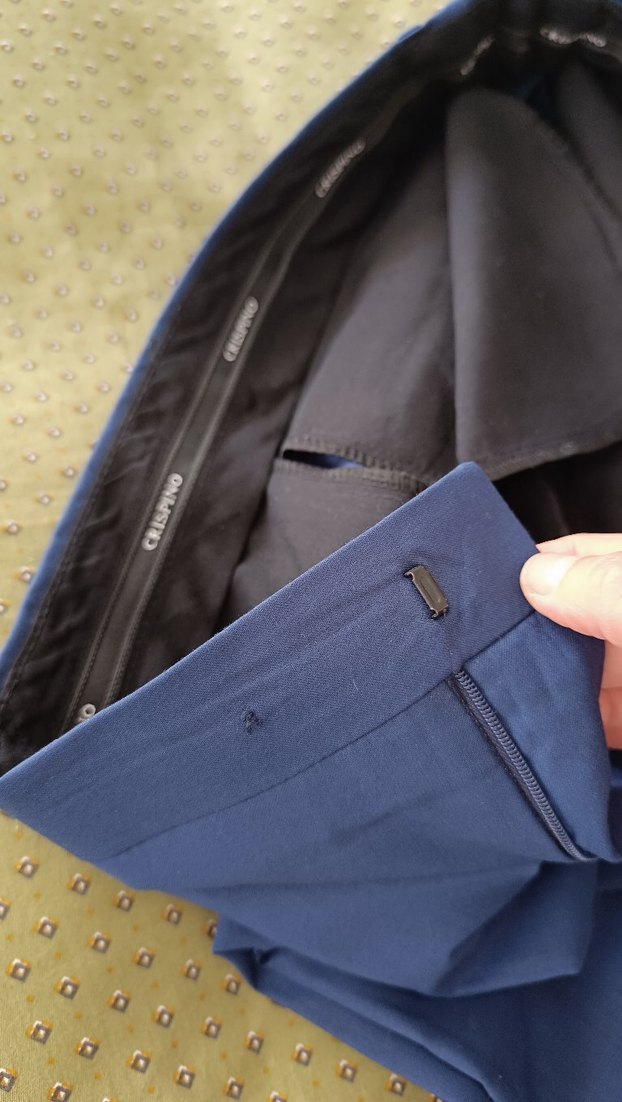 Crispino Mavi Regular Fit Pilili Erkek Ofis Pantolonu - Görsel 2