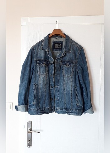 Oversize jean kot ceket