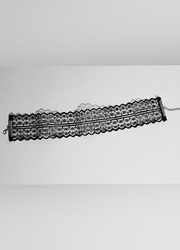 El yapımı ajürlü gotik ( ghotic ) choker kolye