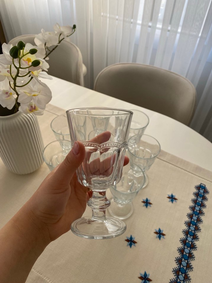 Madame coco 8li şarap kadehi seti - Görsel 3