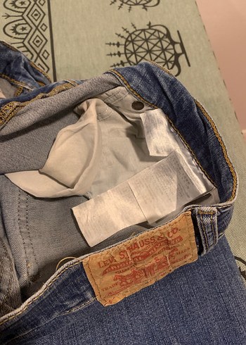 32 Beden Orijinal Levi's Jean 502