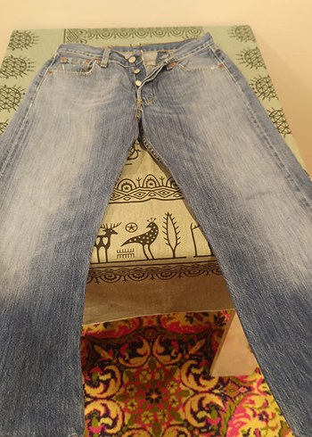 30 Beden gri Renk Levi's Jean 501