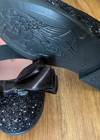 Kız Çocuk Siyah Fiyonk Detaylı Babet - Görsel 3