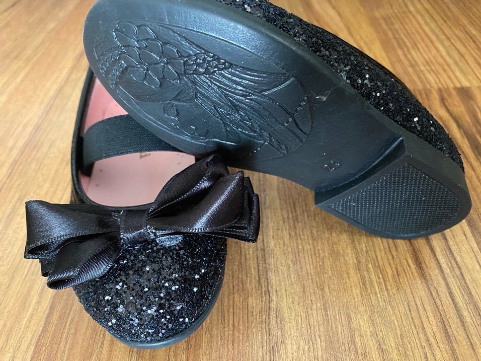 Kız Çocuk Siyah Fiyonk Detaylı Babet - Görsel 3