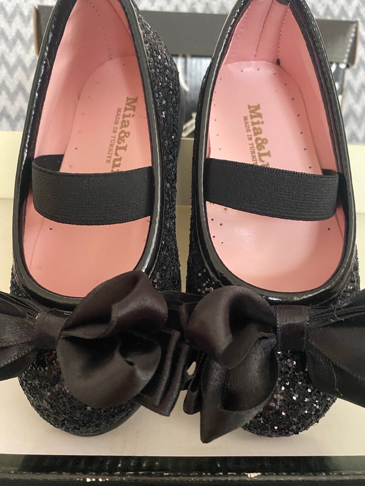 Kız Çocuk Siyah Fiyonk Detaylı Babet - Görsel 2