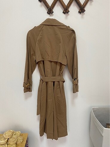 Quzu kahverengi trençkot - Görsel 3