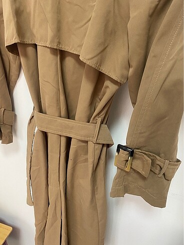 Quzu kahverengi trençkot - Görsel 4