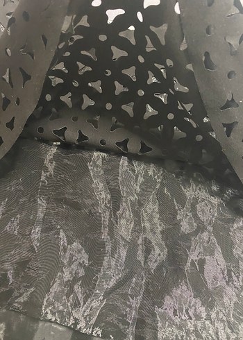 Siyah Dantel Detaylı Mini Etek - Görsel 3