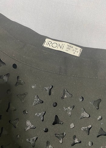 Siyah Dantel Detaylı Mini Etek - Görsel 2