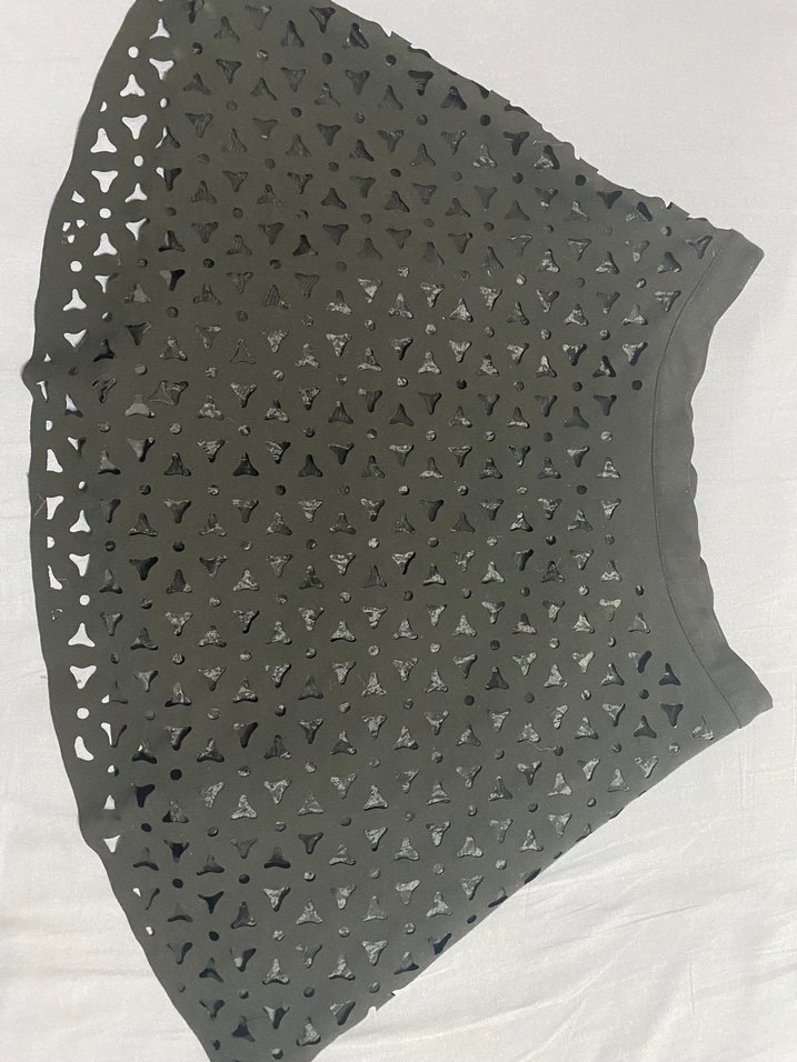 Siyah Dantel Detaylı Mini Etek - Görsel 4