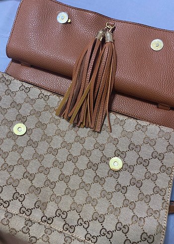 Kahverengi Deri Püsküllü Kadın Çanta - Görsel 4