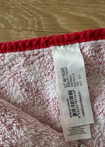 Kız Çocuk Minnie Baskılı Kırmızı Bornoz - Görsel 2