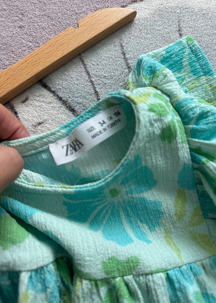 Zara müslin kız çocuk yazlık elbise - Görsel 2