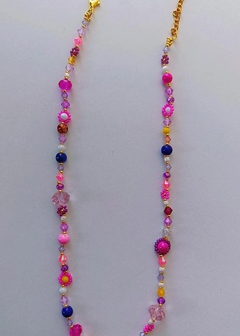 Renkli Boncuklu Bohem Kadın Kolye - Görsel 10