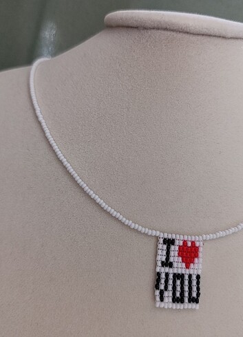 Kum boncuk kalpli kolye - Görsel 2