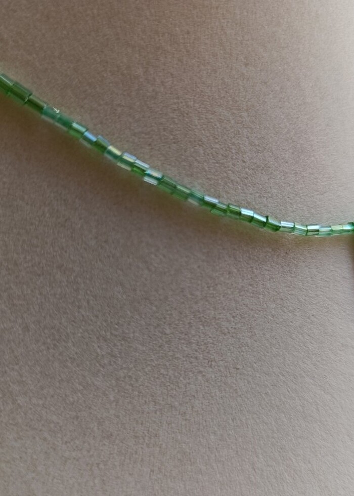 Uğur böcekli boncuk kolye - Görsel 4