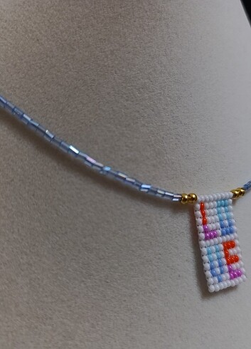 Love yazılı boncuk kolye  - Görsel 9