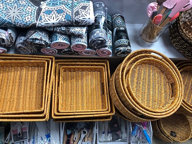 Hasır sunum tepsisi