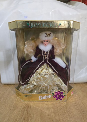 Beden 1996 holiday kutulu happy holidays barbie bebek yılbaşı