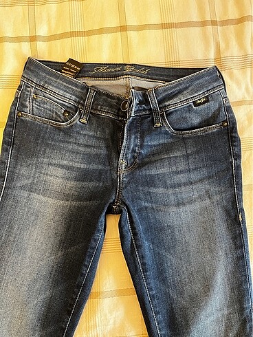 Mavi düşük bel skinny jean