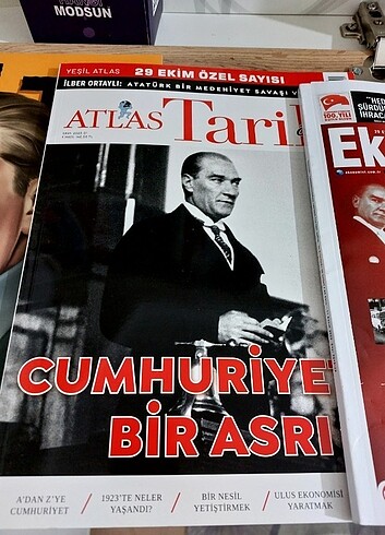 Beden OT Atlas Tarih Dergisi Ekonomist 100 Yıl Dergisi