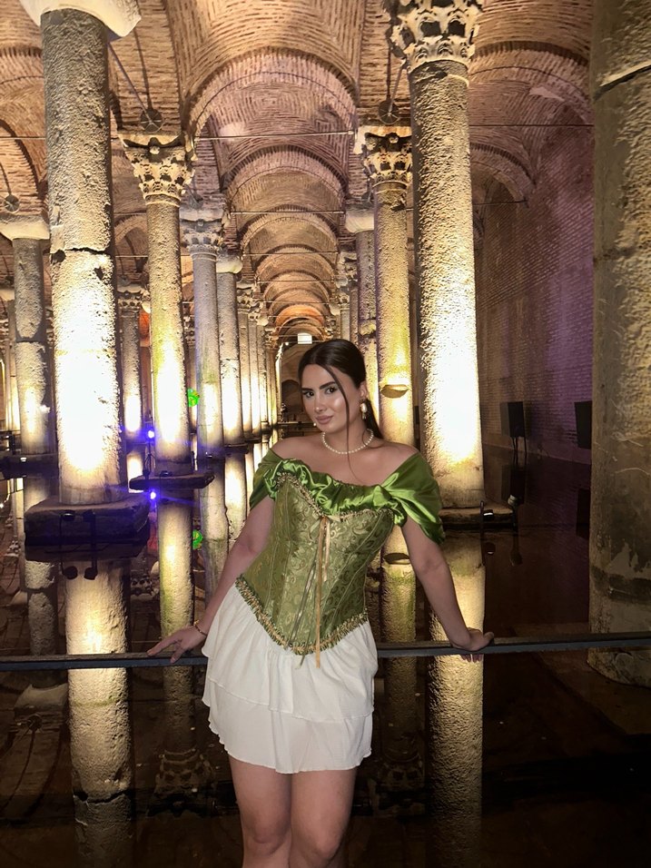 Vintage korse yeşil - Görsel 2