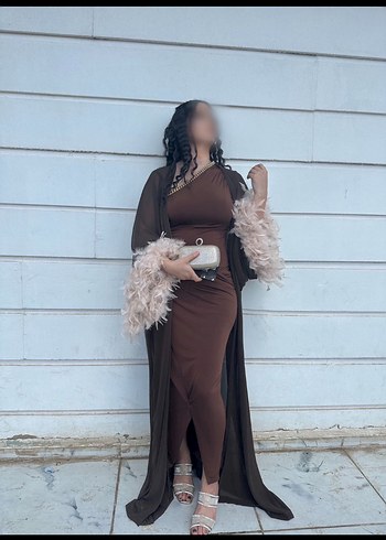 Abaya kahverengi - Görsel 3