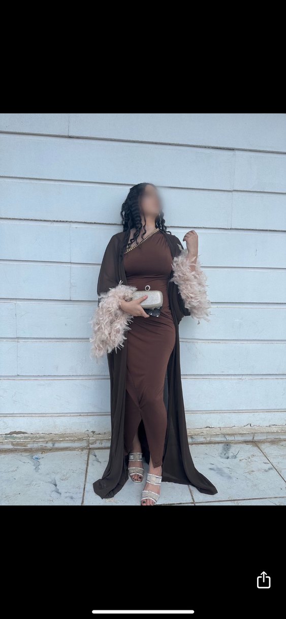 Abaya kahverengi - Görsel 3