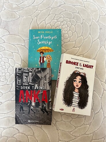 Sarı Puantiyeli Şemsiye - Broke & Light - Anka