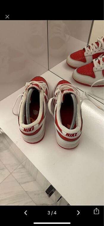 40 Beden bordo Renk Nike dunk low university red