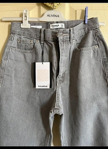 Pull&bear etiketli gri mom jean