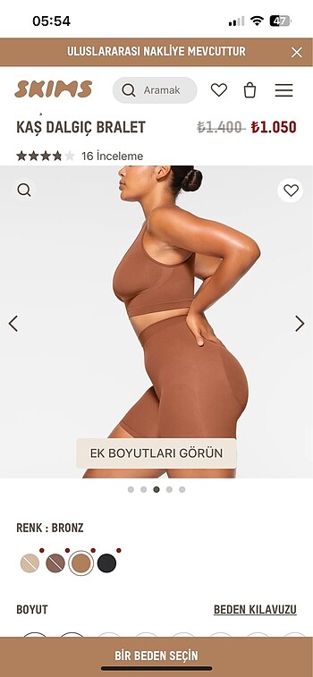 l Beden kahverengi Renk Skims toparlayıcı korse bralet